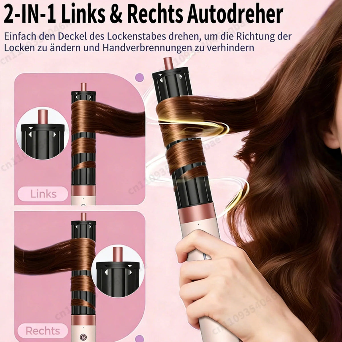 6in1 Haarstyler 1300W Ionen Air Styler Locken Föhn Bürste