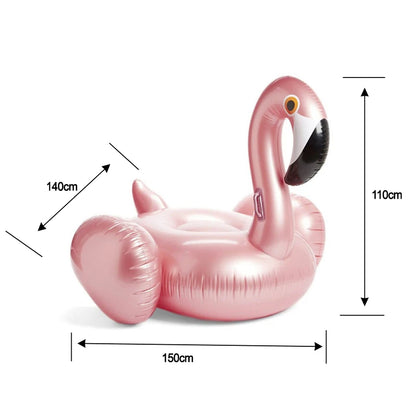 XXL Flamingo Luftmatratze Aufblasbar Pool Schwimminsel Badeinsel Rosa PVC