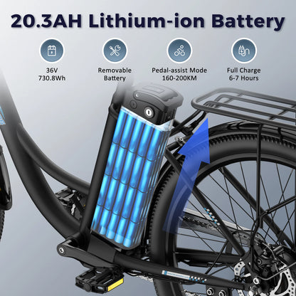26-Zoll E-Bike Langlebig, kraftvoll & komfortabel unterwegs mit 36-monatiger Gewährleistung