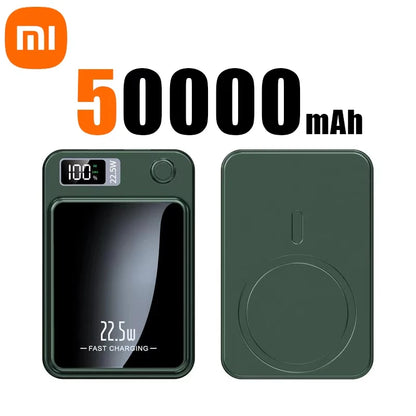 100000 mAh Power Bank Drahtlose Schnelle Ladegerät MagSafe für iPhone Huawei Samsung