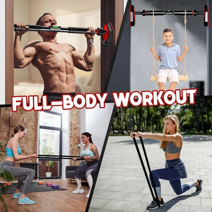 Klimmzugstange für Türrahmen, verstellbare, schraubenlose Montage, für ultimativen Türrahmenschutz, Klimmzugstange für das Home-Gym