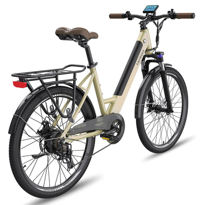 26 -Zoll City Allrounder E-Bike, 250W, 36V 14,5 Ah Akku – mit 36-monatiger Gewährleistung