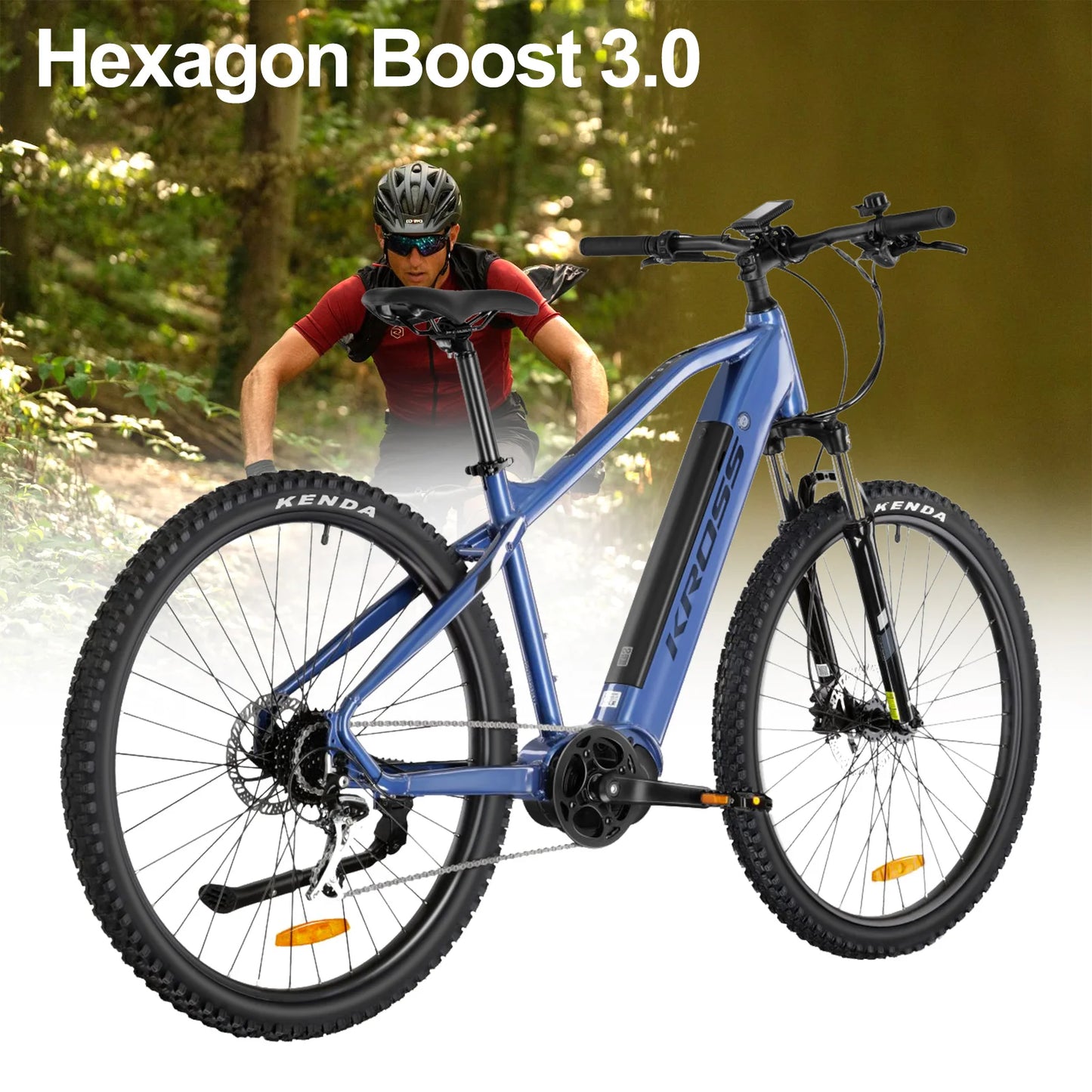 29-Zoll&nbsp;E-MTB Varstrom Hexagon Boost 3.0 – 250W Mittelmotor, 95 Nm, 25 km/h, 3 Fahrmodi, Aluminium E-Mountainbike mit 36-monatiger Gewährleistung