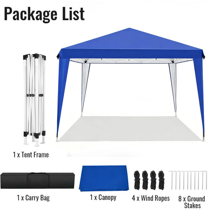 Pavillons 3x3m, wasserabweisend, stabil, Pop-Up-Faltpavillon, UV-Schutz, faltbares Partyzelt, Gartenpavillon für Camping