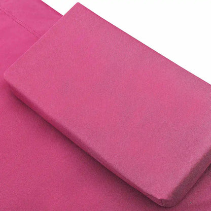 Doppel Sonnenliege mit Dach & Kissen – Outdoor Tagesbett Gartenliege Lounge Liege Terrasse Rosa 200x180 cm