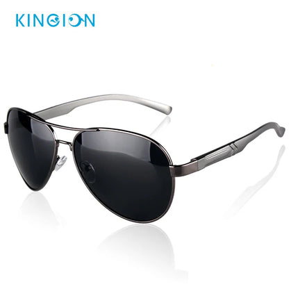 Piloten Sonnenbrille Herren Polarisiert TAC Gläser UV Schutz Outdoor Fahren Angeln
