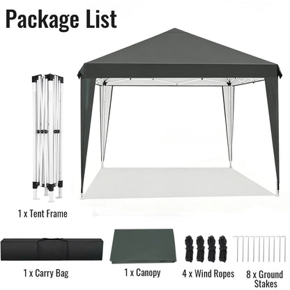 Pavillons 3x3m, wasserabweisend, stabil, Pop-Up-Faltpavillon, UV-Schutz, faltbares Partyzelt, Gartenpavillon für Camping