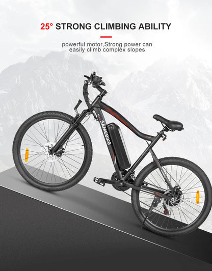 26-Zoll E-Mountainbike, 240W Motor 36V 13Ah Lithium Akku und 36-monaten Gewährleistung