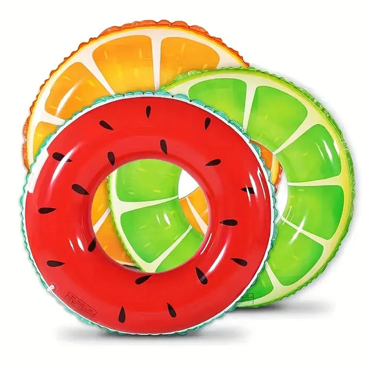 90cm Schwimmring Aufblasbar Frucht Poolring Sommer Pool Strand XXL