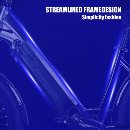 26-Zoll Elektro-Fahrrad 1000W Motor 48V/17Ah, E-Bike für Erwachsene - modernes Design, starke Leistung und hohe Reichweite