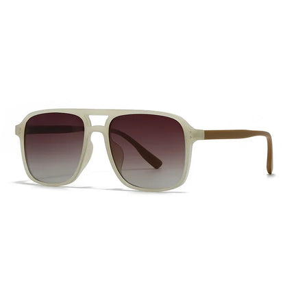 Retro Sonnenbrille für Damen & Herren | Doppel-Brücke Design, UV400 Schutz, Vintage Gradient Shades