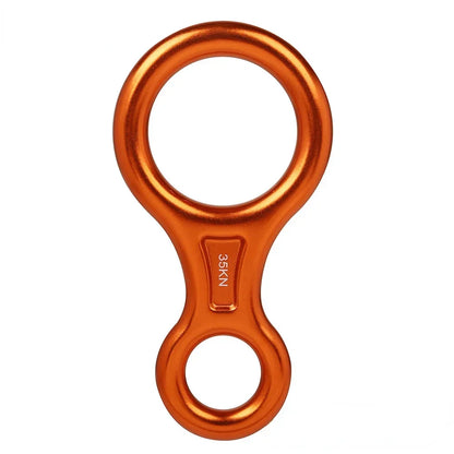 Abseilgerät 8er Aluminium 35 kN – Sicherungsgerät Figure 8 Klettergerät Abseilachter Klettern Canyoning