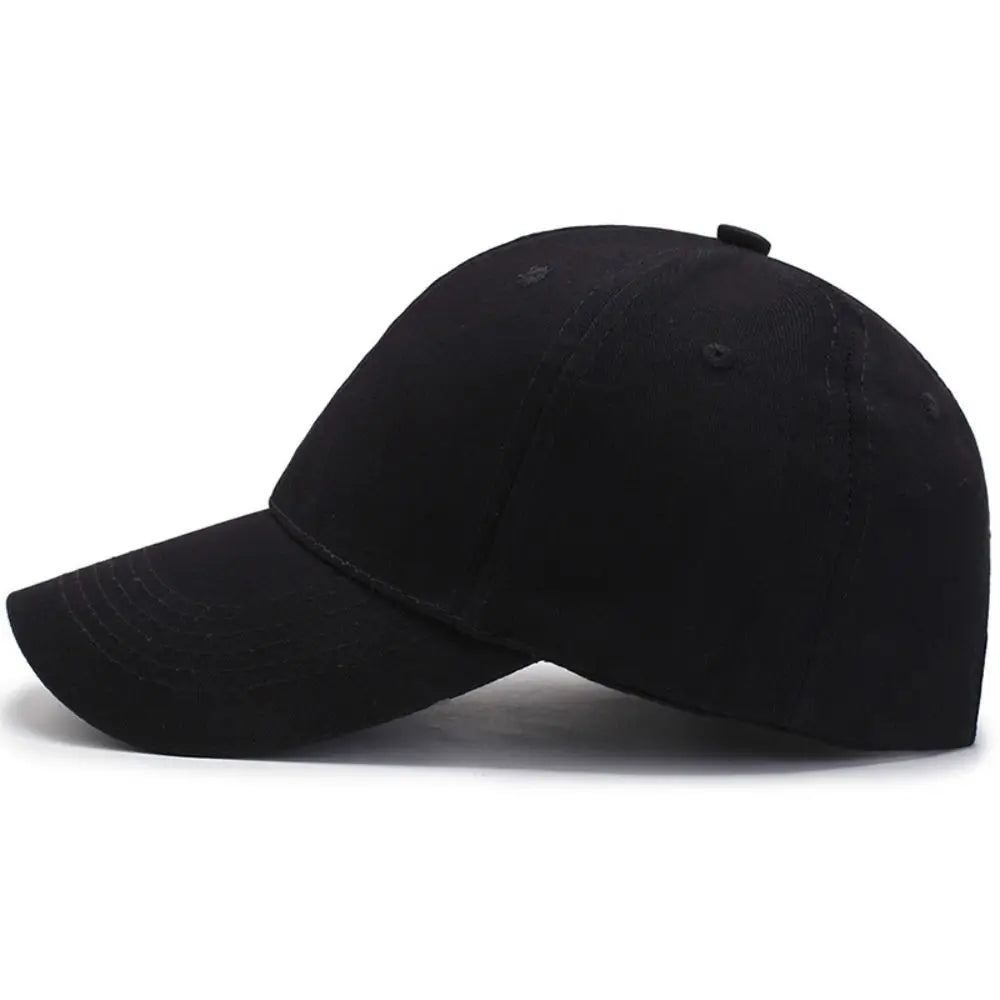 Baseballkappen, Schwarz, für Herren und Damen, Sportkappe, verstellbare Baseballkappe aus Baumwolle, lässige Sommermütze