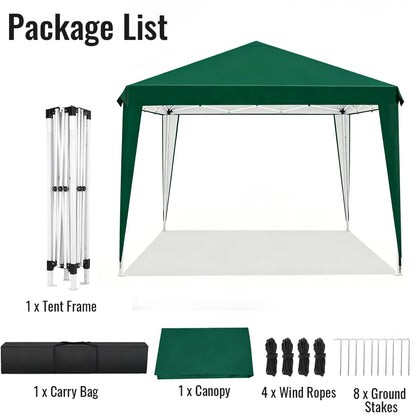 Pavillons 3x3m, wasserabweisend, stabil, Pop-Up-Faltpavillon, UV-Schutz, faltbares Partyzelt, Gartenpavillon für Camping