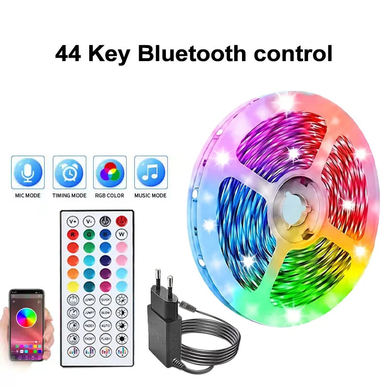 RGB LED Streifen 24V Bluetooth App Musik Fernbedienung Lichtband 5-30 Meter