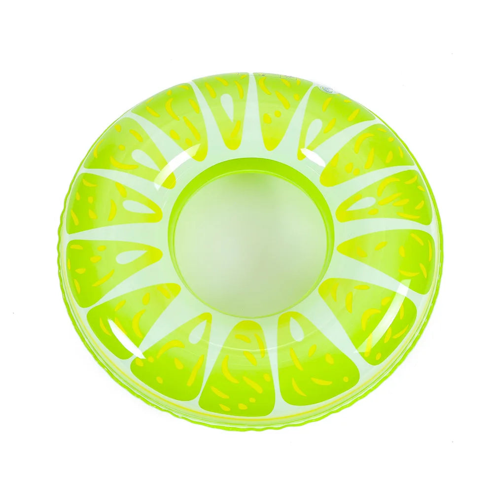 90 cm Aufblasbarer Schwimmring - Fruchtmuster-Schwimmring mit Anti-Leck-Ventil, Dickes PVC-Material