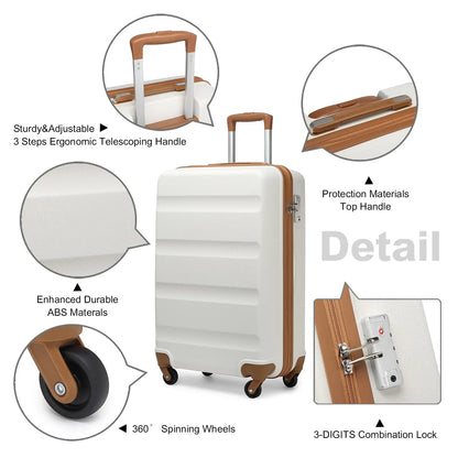 1A Reisekoffer Hartschalenkoffer Trolley ABS Material & TSA- Schloss