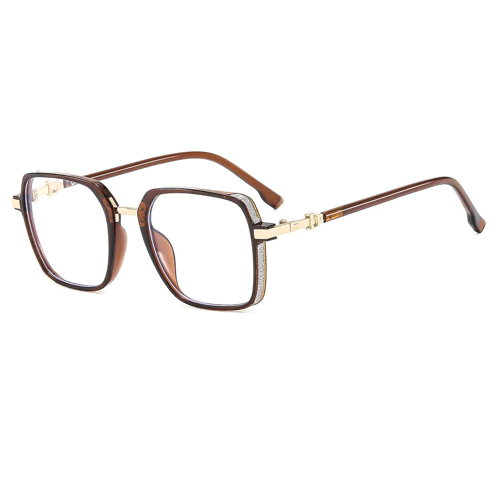 Duarte Lesebrille Unisex Großrahmen Quadrat Anti-Blaulicht Modern
