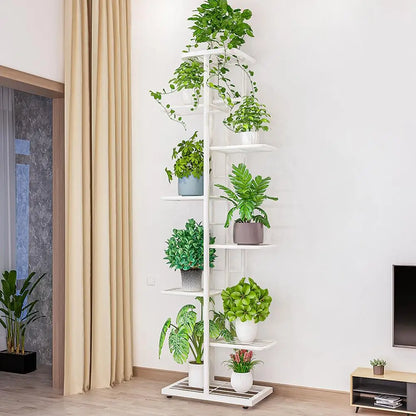 Pflanzenständer Metall Blumenständer 4/6/9 Pflanzen Eckregal Balkon
