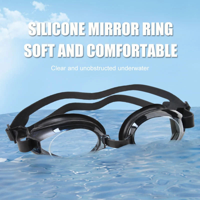 Verstellbare professionelle Schwimmbrille, UV-Schutz, Silikonbrille, Antibeschlag-Schwimmbrille, weich, wasserdicht, bequem