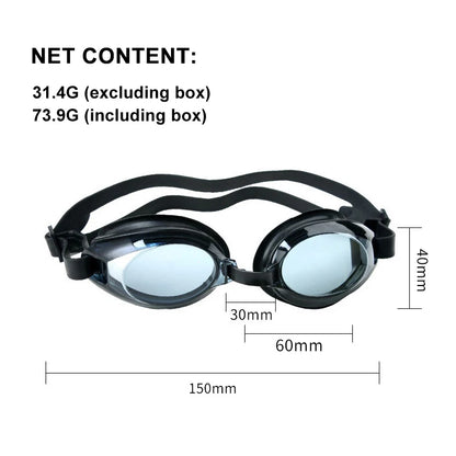 Verstellbare professionelle Schwimmbrille, UV-Schutz, Silikonbrille, Antibeschlag-Schwimmbrille, weich, wasserdicht, bequem