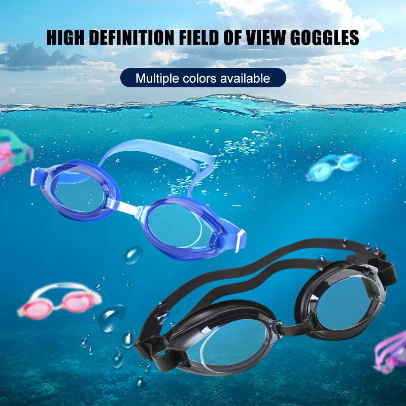 Verstellbare professionelle Schwimmbrille, UV-Schutz, Silikonbrille, Antibeschlag-Schwimmbrille, weich, wasserdicht, bequem