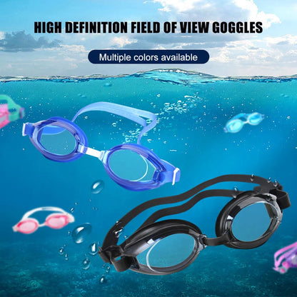 Verstellbare professionelle Schwimmbrille, UV-Schutz, Silikonbrille, Antibeschlag-Schwimmbrille, weich, wasserdicht, bequem