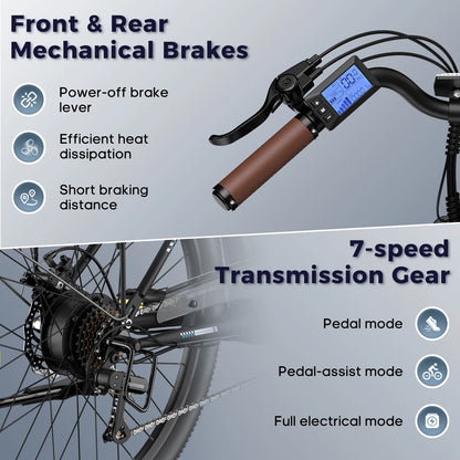 26-Zoll E-Bike Langlebig, kraftvoll & komfortabel unterwegs mit 36-monatiger Gewährleistung