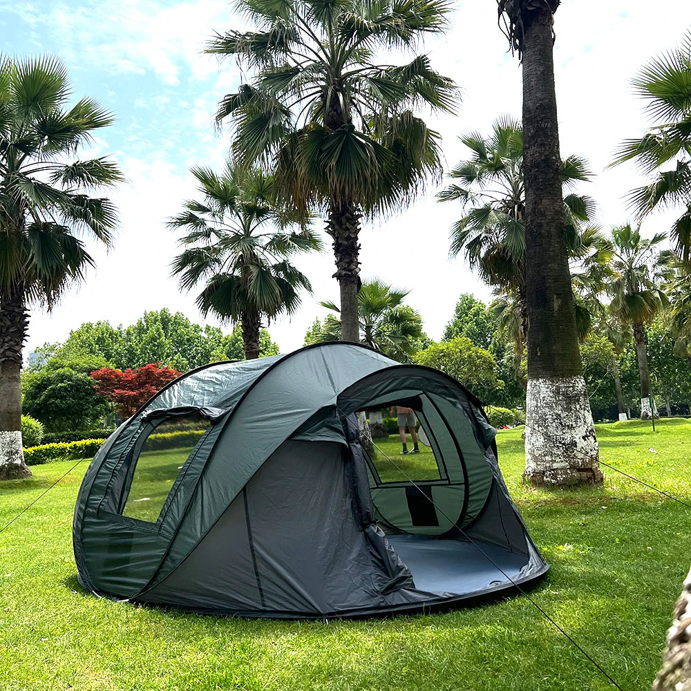 Pop Up Familienzelt 5-8 Personen Campingzelt Wurfzelt wasserdicht Outdoor