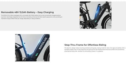 E-Bike 26 Zoll – 500W City Elektrofahrrad für Herren, 48V 15Ah Akku, Fat Tire, CE-zertifiziert, City Cruiser