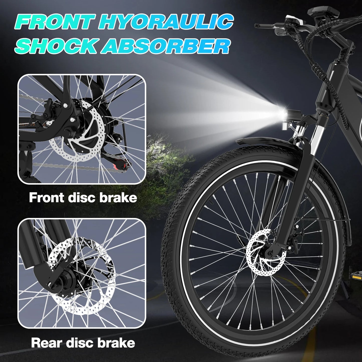 Leistungsstarkes 27,5-Zoll E-Mountainbike Trekkingrad für Alltag & Abenteuer mit 36-monatiger Gewährleistung
