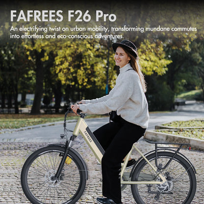 26 -Zoll City Allrounder E-Bike, 250W, 36V 14,5 Ah Akku – mit 36-monatiger Gewährleistung