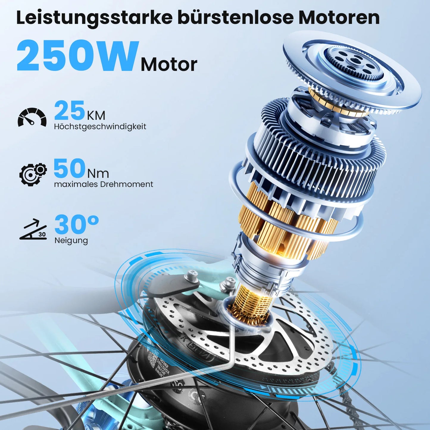 26-Zoll Trekking E-Bike / Citybike | 36 V 16 Ah Lithium Akku - Robustes Modell für zwei Personen – mit 36-monatiger Gewährleistung