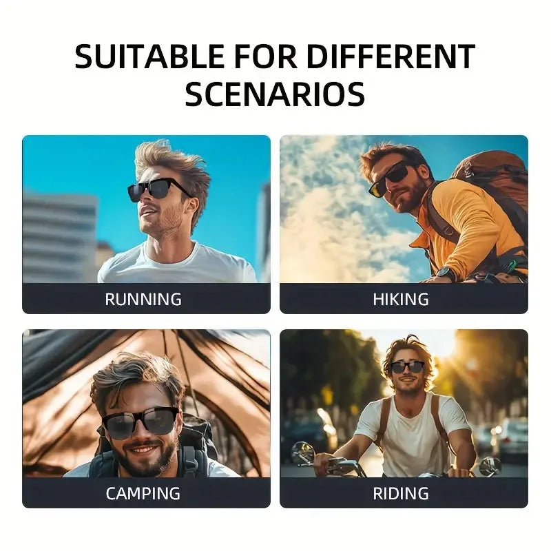 AI Smart-Brille mit Übersetzung, HIFI-Sound & Touch-Steuerung