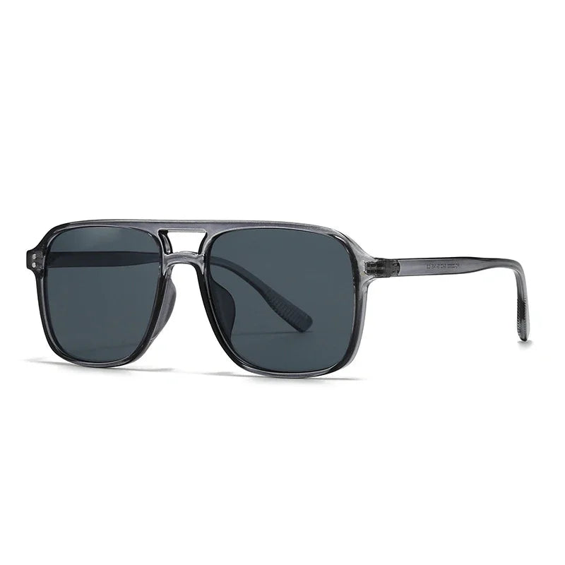 Retro Sonnenbrille für Damen & Herren | Doppel-Brücke Design, UV400 Schutz, Vintage Gradient Shades