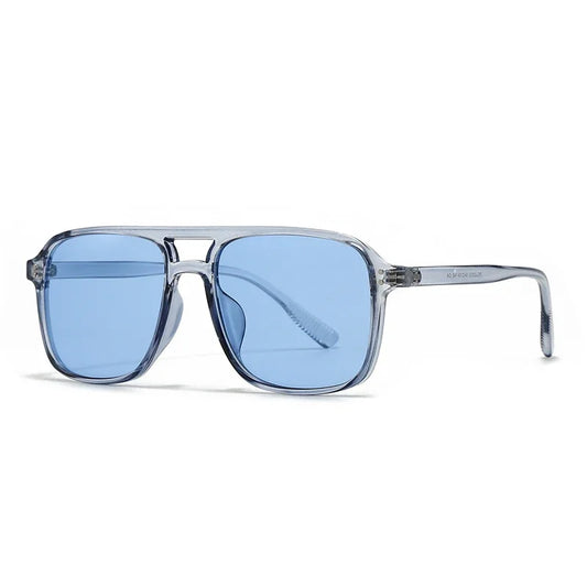 Retro Sonnenbrille für Damen & Herren | Doppel-Brücke Design, UV400 Schutz, Vintage Gradient Shades