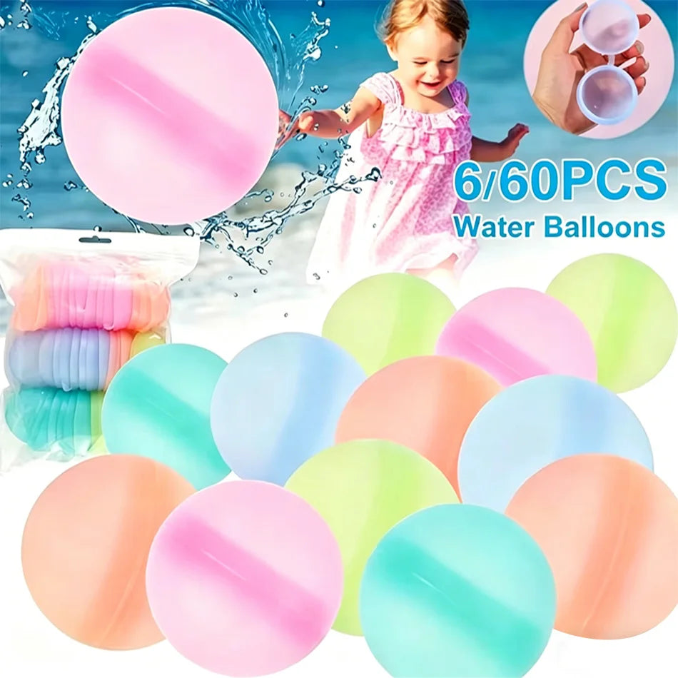 Wiederverwendbare Wasserbomben, schnell befüllbar, selbstverschließend, für Sommerspiele, Kinder-Outdoor-Aktivitäten, Geschenk, auf Lager