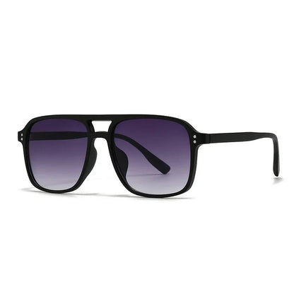 Retro Sonnenbrille für Damen & Herren | Doppel-Brücke Design, UV400 Schutz, Vintage Gradient Shades
