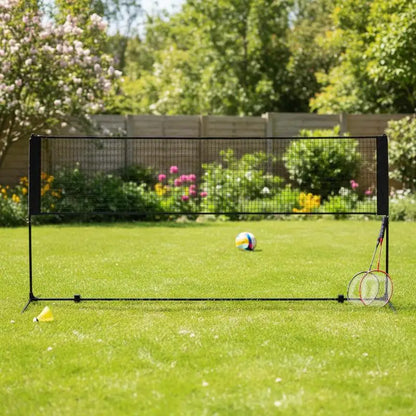 Badminton Netz Set 310 cm Höhenverstellbar Volleyball Garten Outdoor
