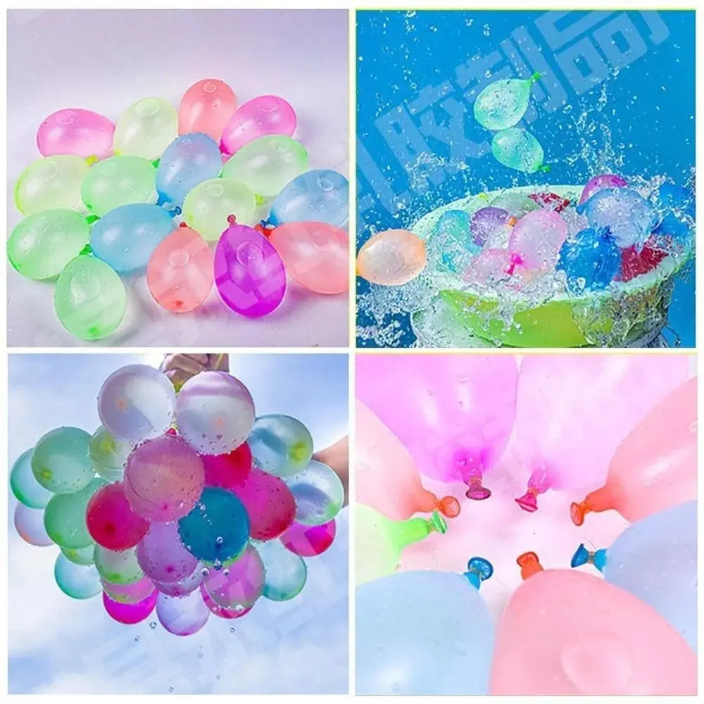 Tragbare Luft-Wasser-Bomben-Ballonpumpe mit Luftballons für Kinderpartys, Outdoor-Spielzeugballons (Pumpe und Luftballons, zufällige Farbe).