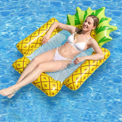 Faltbare schwimmende Frucht-Hängematte, aufblasbare Wasserliege, Wasserspielzeug, Sommer-Schwimmbad-Hängematte