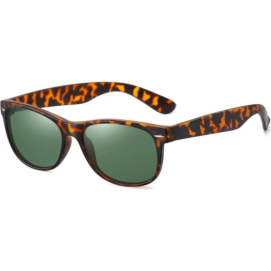 Polarisierte Sonnenbrille Herren Damen UV400 Rechteck TR90 Leicht Fahren Angeln