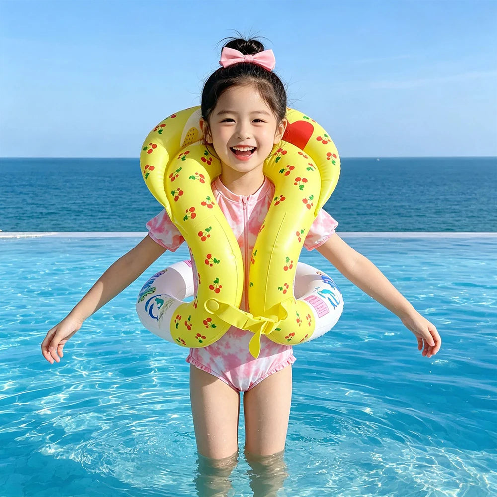 1 Stück aufblasbarer Schwimmring, Schwimmweste, Schwimmhilfe, Schwimmzubehör für Sommer-Wassersport ﻿ ﻿