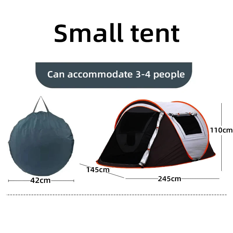Pop Up Familienzelt 5-8 Personen Campingzelt Wurfzelt wasserdicht Outdoor