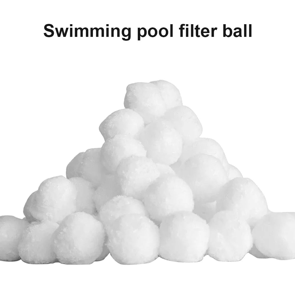 700g Filterball Wasserfaser-Baumwollbälle Schwimmende Kugeln Oberflächenöl-Absorber für Schwimmbäder Filtersand Wiederverwendbarer Filterball
