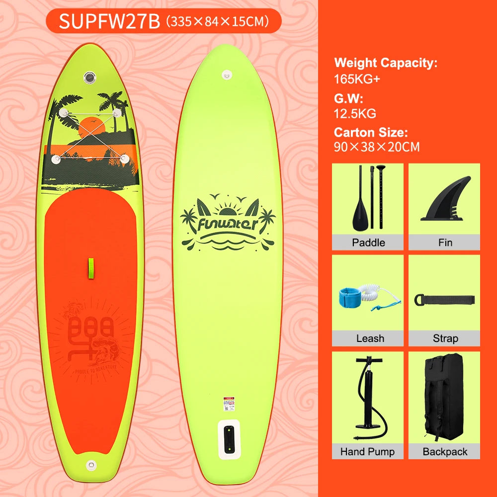 SUP Board Aufblasbar 320–385cm Stand Up Paddle Board bis 180kg