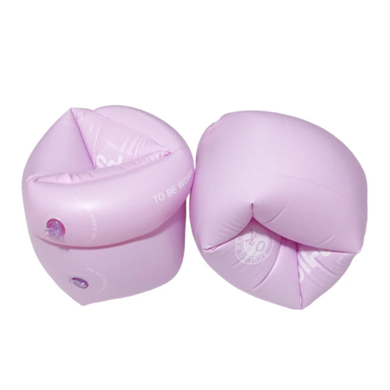 2 Stück neue aufblasbare Armbänder in Macaron-Farbe für alle Altersgruppen, Schwimmarmringe, schwimmende PVC-Ärmel, Sommer-Schwimmtraining
