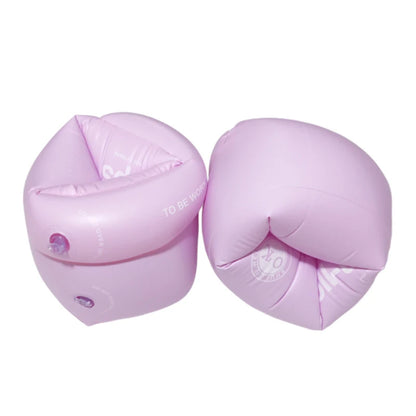 2 Stück neue aufblasbare Armbänder in Macaron-Farbe für alle Altersgruppen, Schwimmarmringe, schwimmende PVC-Ärmel, Sommer-Schwimmtraining