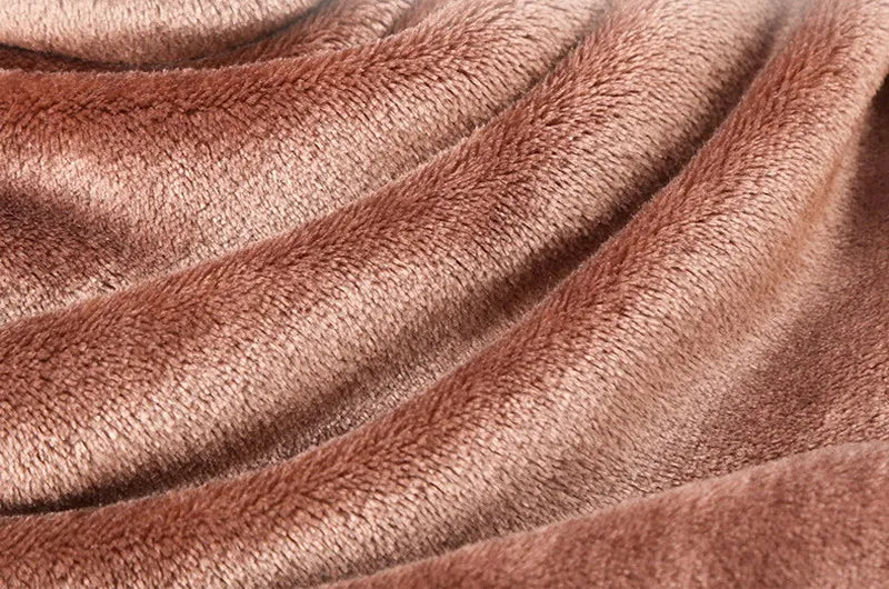 Flauschige Korallensamt-Decke – Luxus Flanell & Plüsch Kuscheldecke | Warm, weich & atmungsaktiv für Sofa, Bett & Reisen