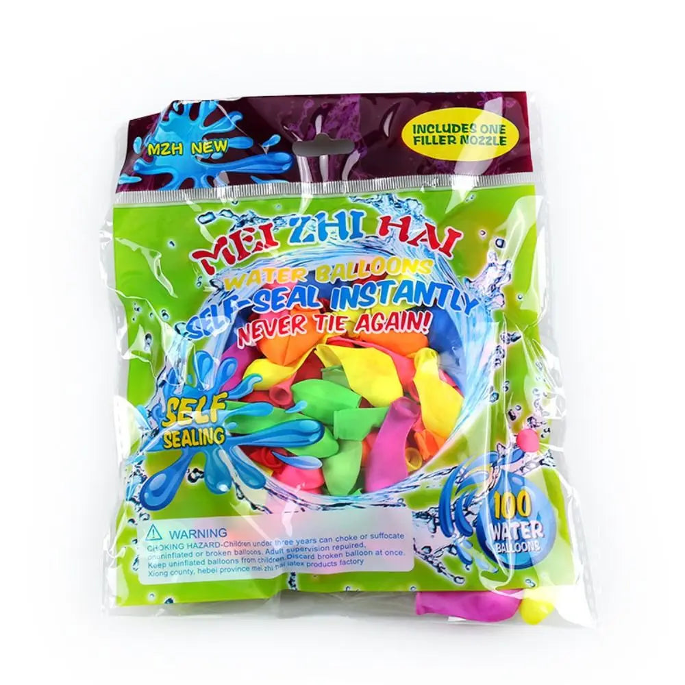 Tragbare Luft-Wasser-Bomben-Ballonpumpe mit Luftballons für Kinderpartys, Outdoor-Spielzeugballons (Pumpe und Luftballons, zufällige Farbe).